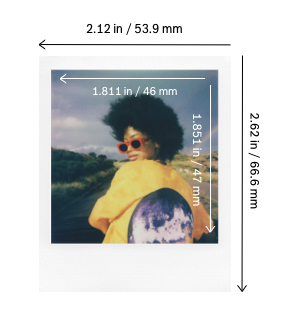 tomar el pelo una vez Falsedad What are Polaroid photo dimensions? – Polaroid Support